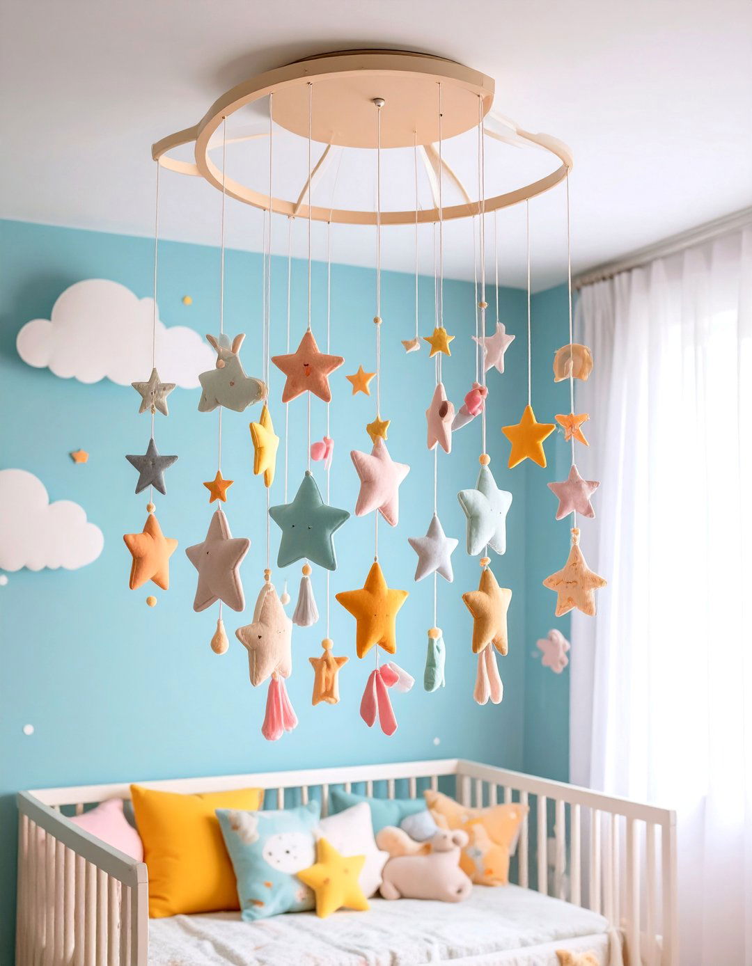 Ceiling Mounted Photo Mobile - 25 Photo Display Ideas