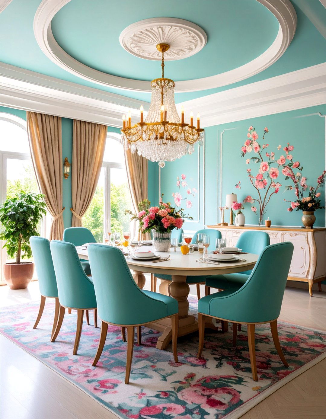 Ceiling Statement Design - 25 Wallpaper Ideas
