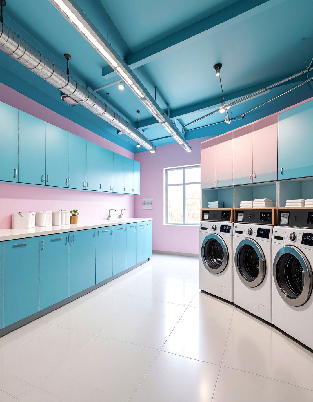 Ceiling Storage with Drop Down Access - 25 Small Laundry Room Ideas With a Top Load Washing Machine