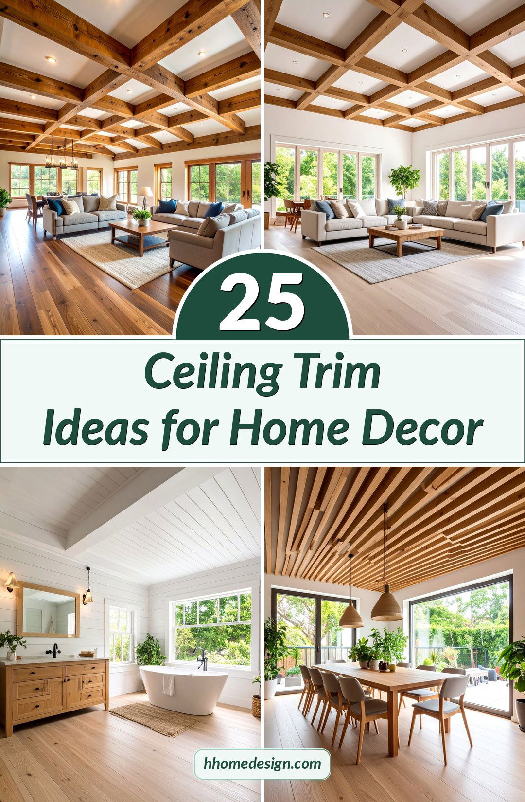 25 Ceiling Trim Ideas for Home Decor