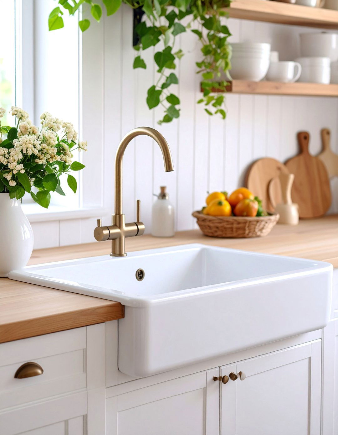 Ceramic Drop In Traditional Design - 25 Kitchen Sink Ideas