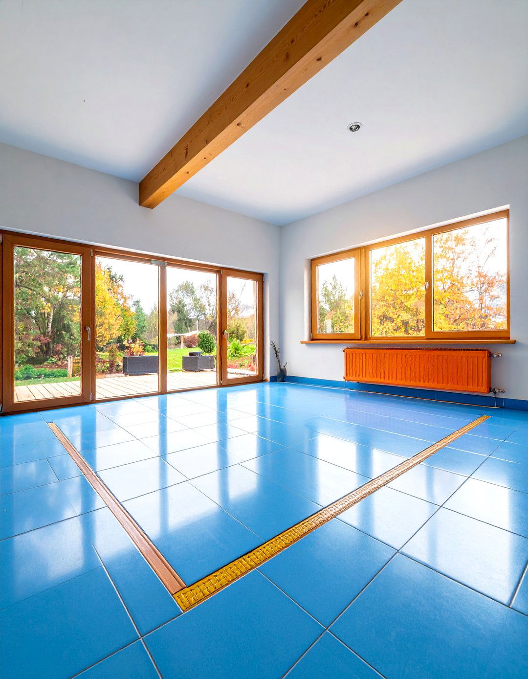 Ceramic Tile Shed Floor with Heated Subfloor System - 25 Shed Floor Ideas