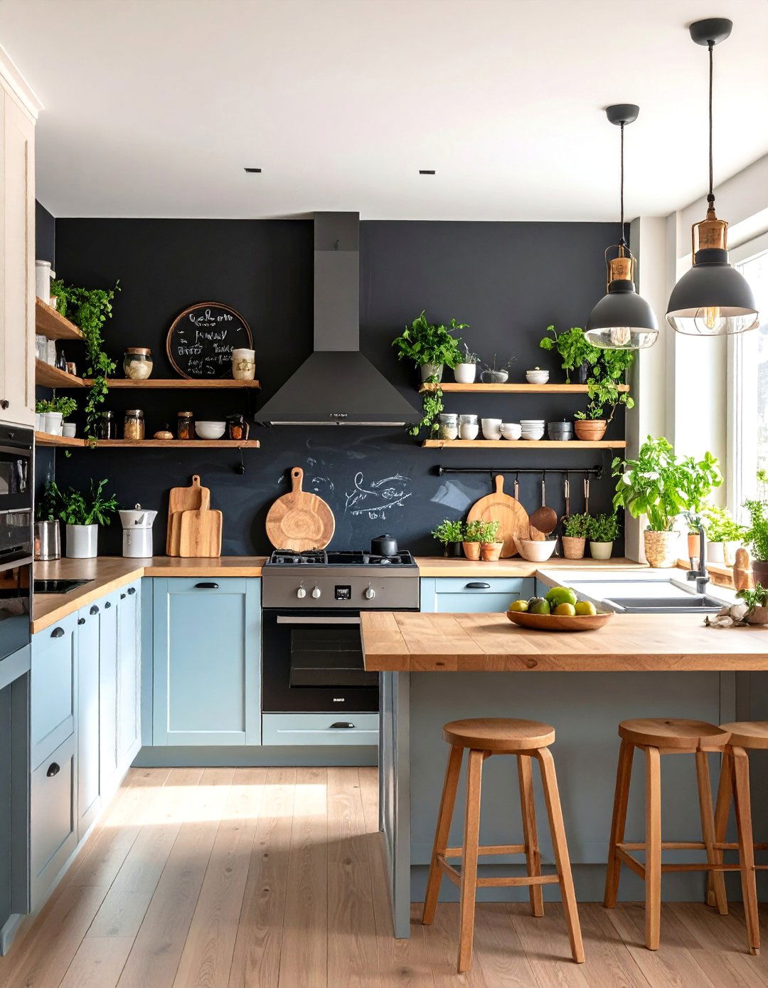 Chalkboard Paint Accent Kitchen - 25 Small Kitchen Ideas on a Budget
