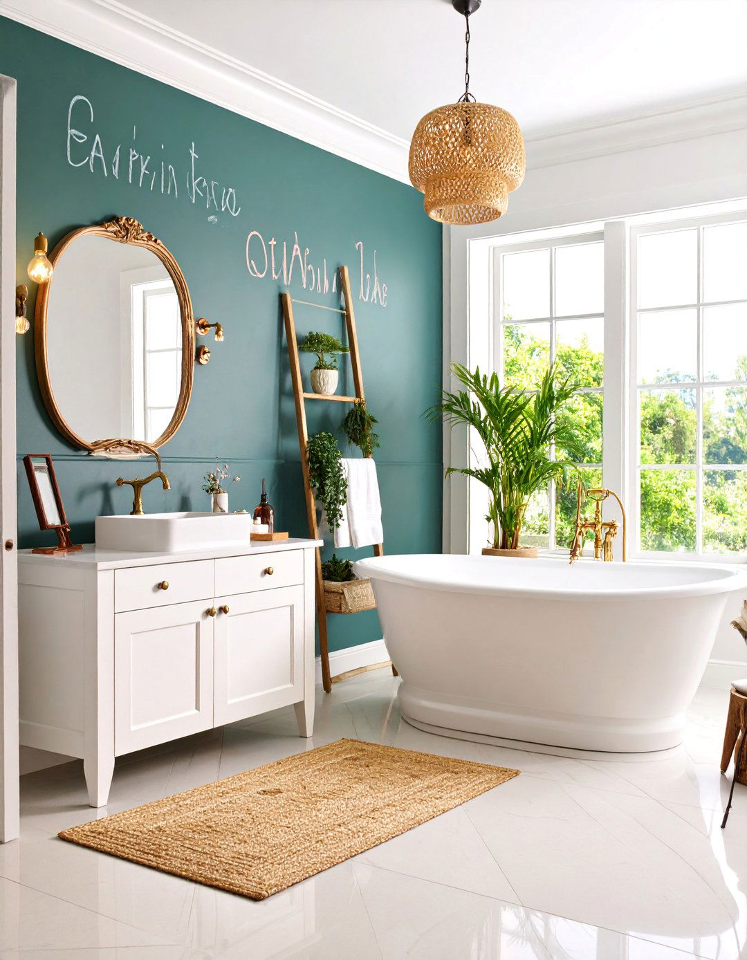 Chalkboard Paint Bathroom Walls - 25 Quirky Bathroom Ideas