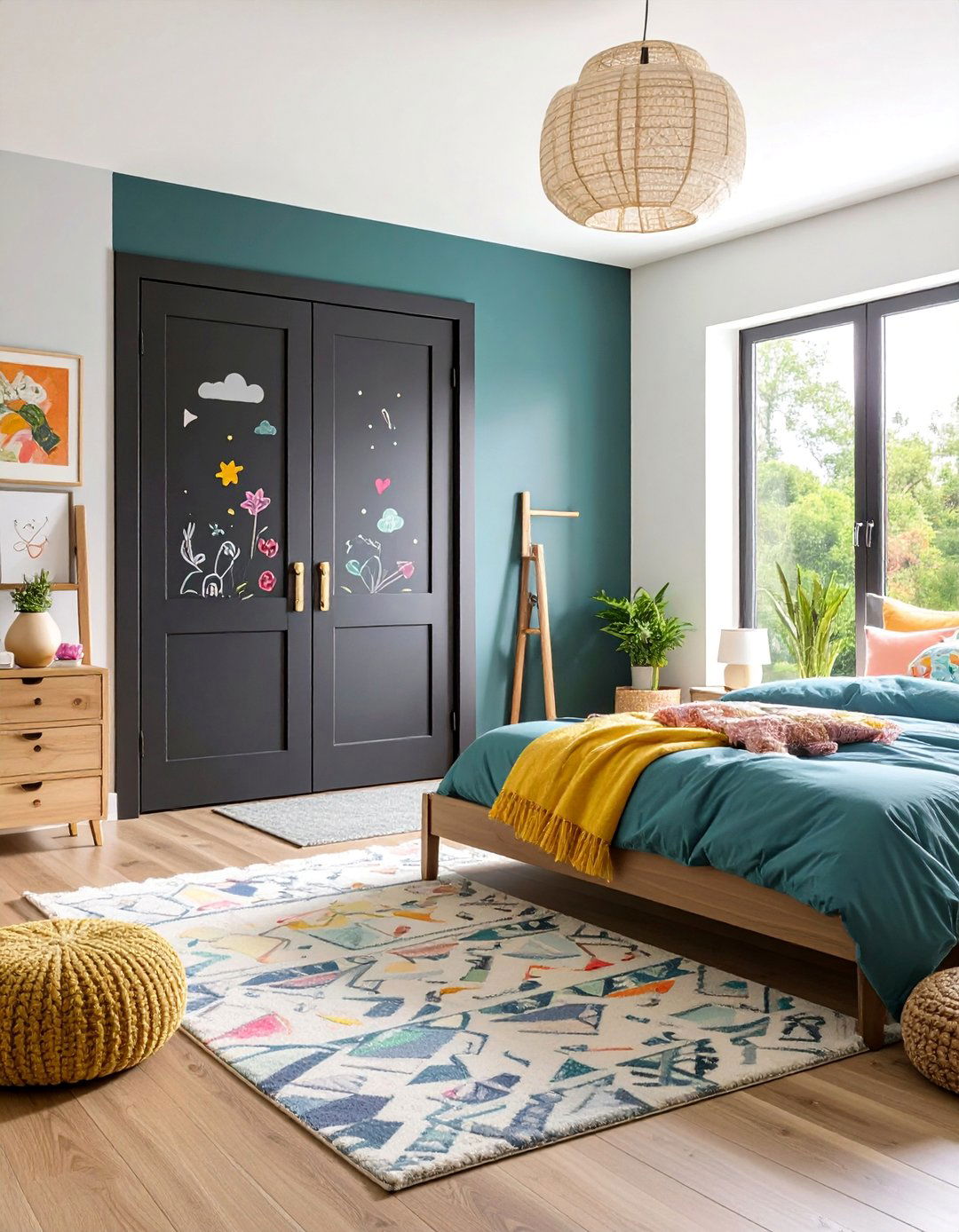 Chalkboard Paint Functional Doors - 25 closet door ideas