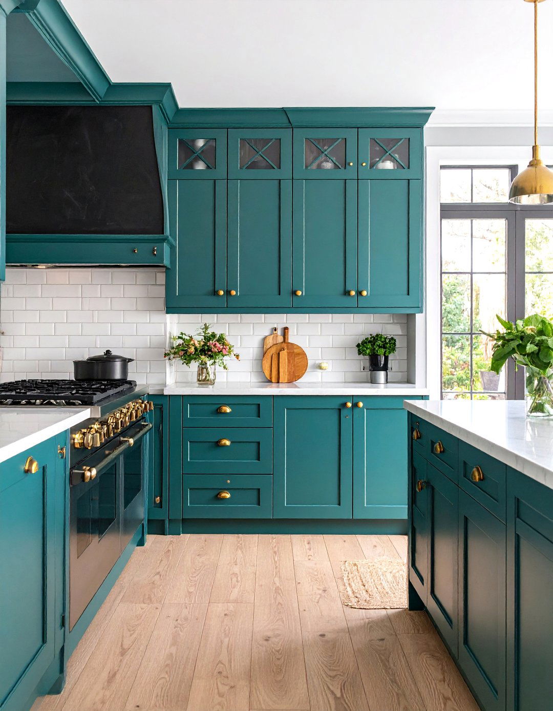 Chalkboard Paint Kitchen Doors with Vintage Chalk Holders - 25 Kitchen Door Design Ideas
