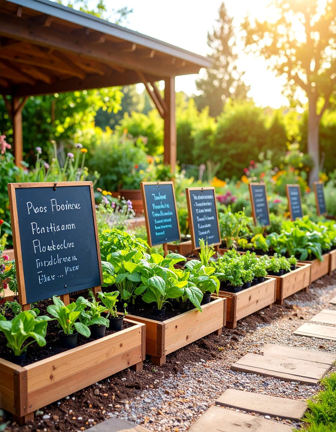 Chalkboard Plant Identification System - 25 Garden Sign Ideas