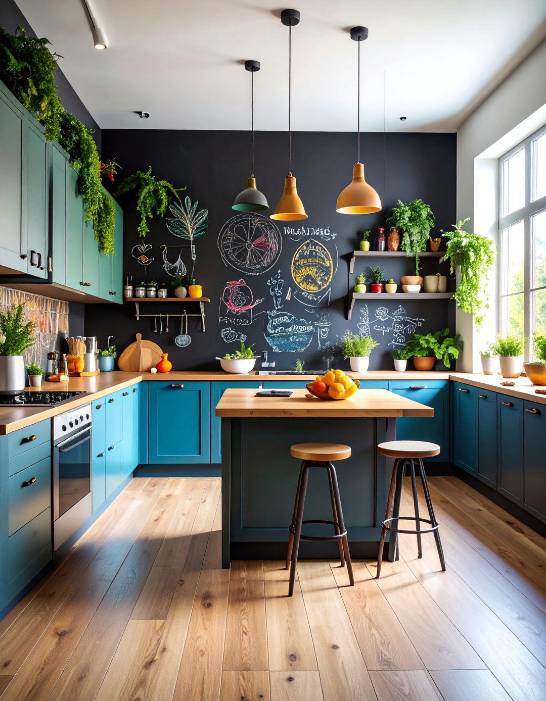 Chalkboard Wall for Functional Decor - 25 Wall Decor Ideas