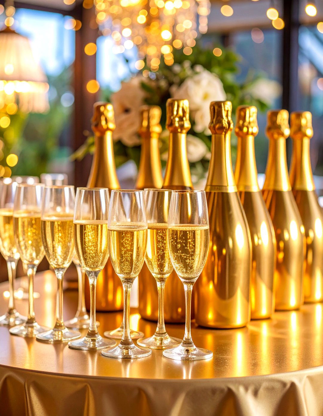 Champagne Celebration Centerpiece - 25 Graduation Centerpiece Ideas