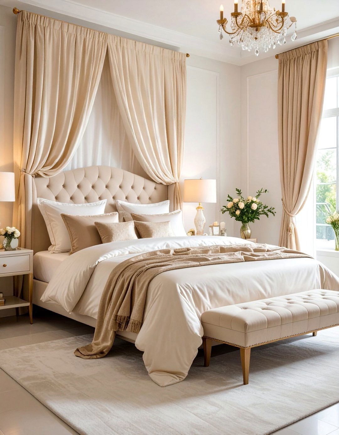 Chanel Bedroom with Silk and Satin Textures - 25 Chanel Bedroom Ideas