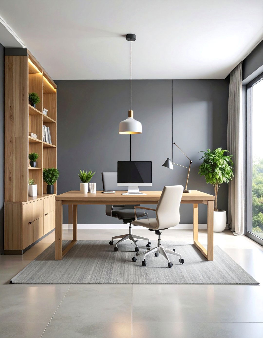Charcoal Gray Accent Wall for Modern Minimalism - 25 Accent Wall Colors