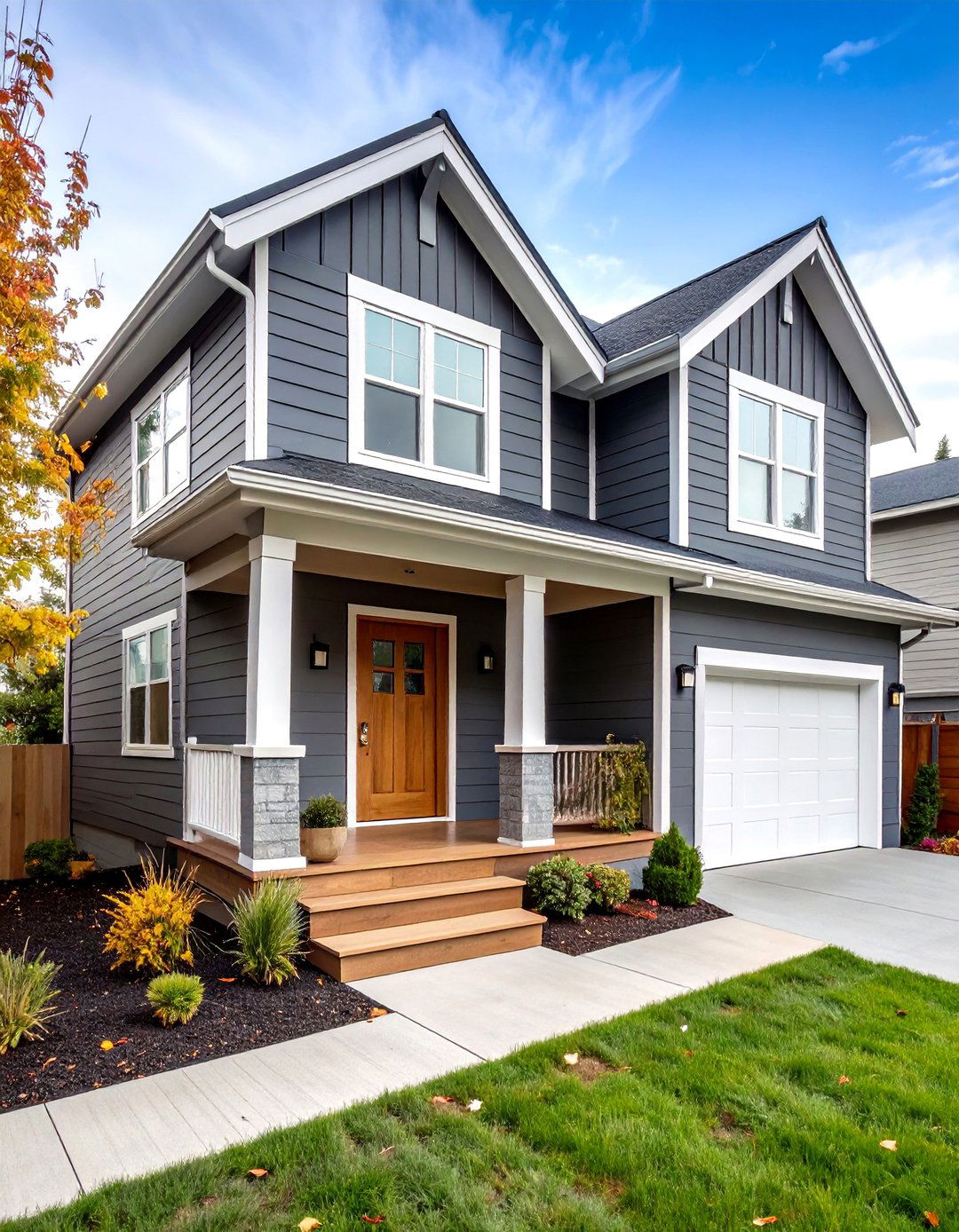 Charcoal Gray Modern Minimalist Exterior - 25 Board and Batten Siding Colors