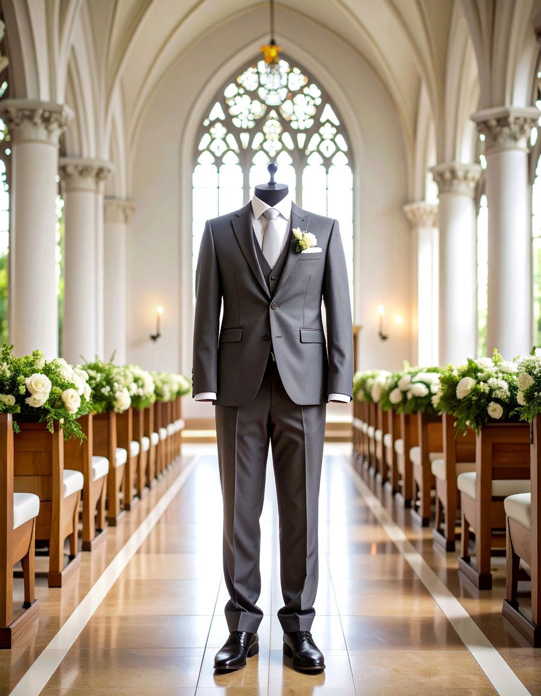 Charcoal Grey Three Piece Wedding Outfit - 25 Men's Wedding Outfit Ideas
