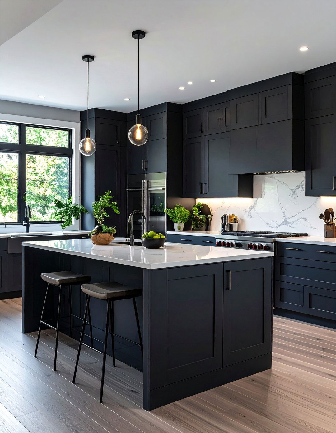 Charcoal Kitchen Island Modern Elegance - 25 Kitchen Island Color Ideas