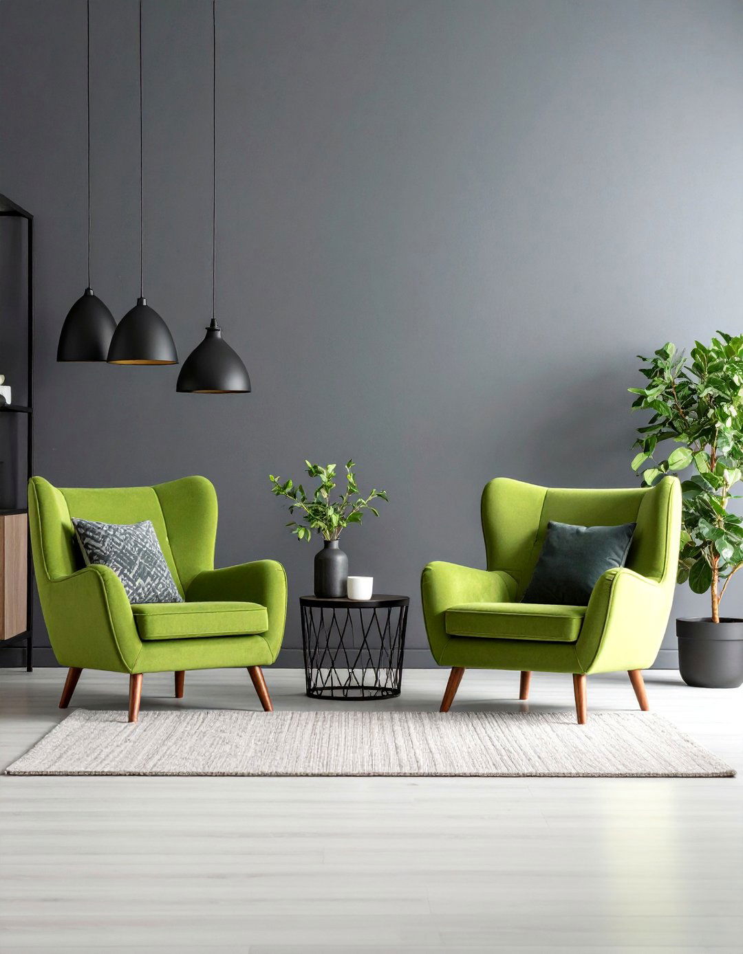 Chartreuse Modern Living Room - 25 Colorful Living Room Ideas