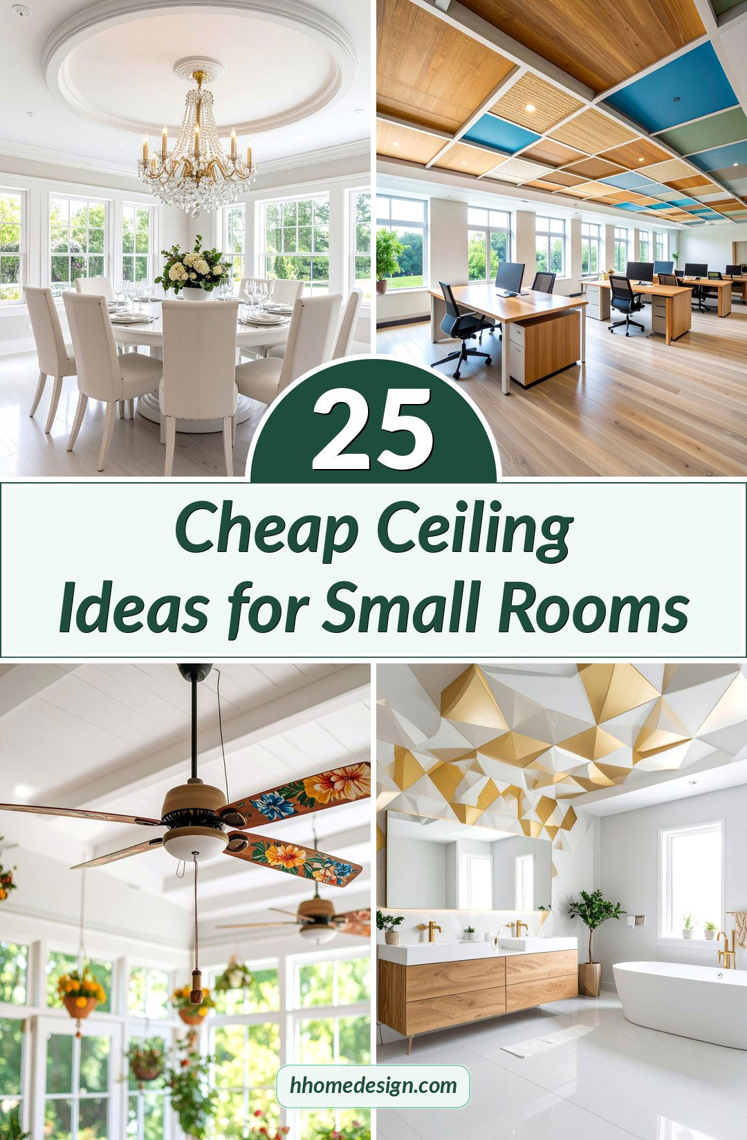 25 Cheap Ceiling Ideas for Small Rooms