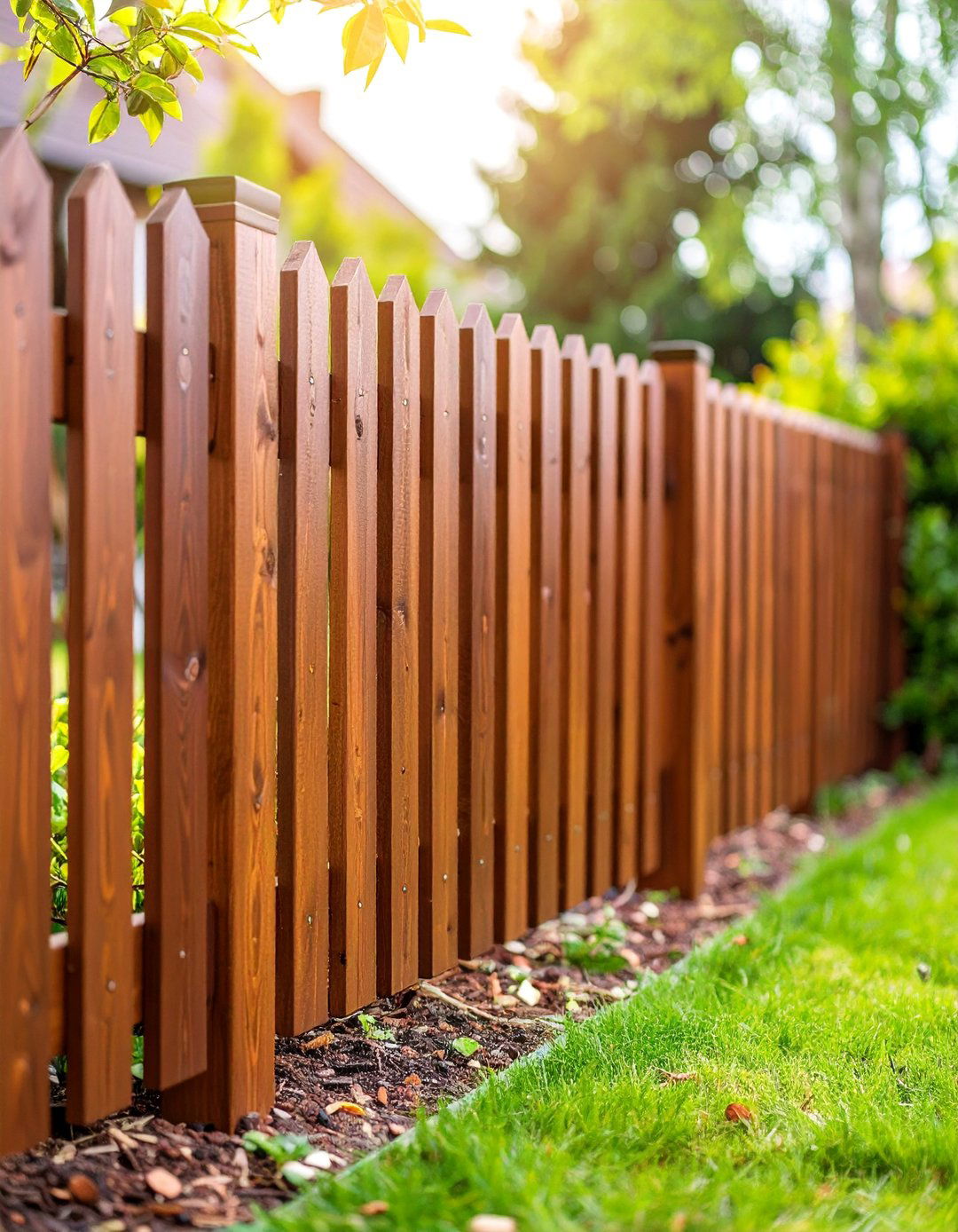 Chestnut Brown Vinyl Fence for Rich Character - 25 Vinyl Fence Colors