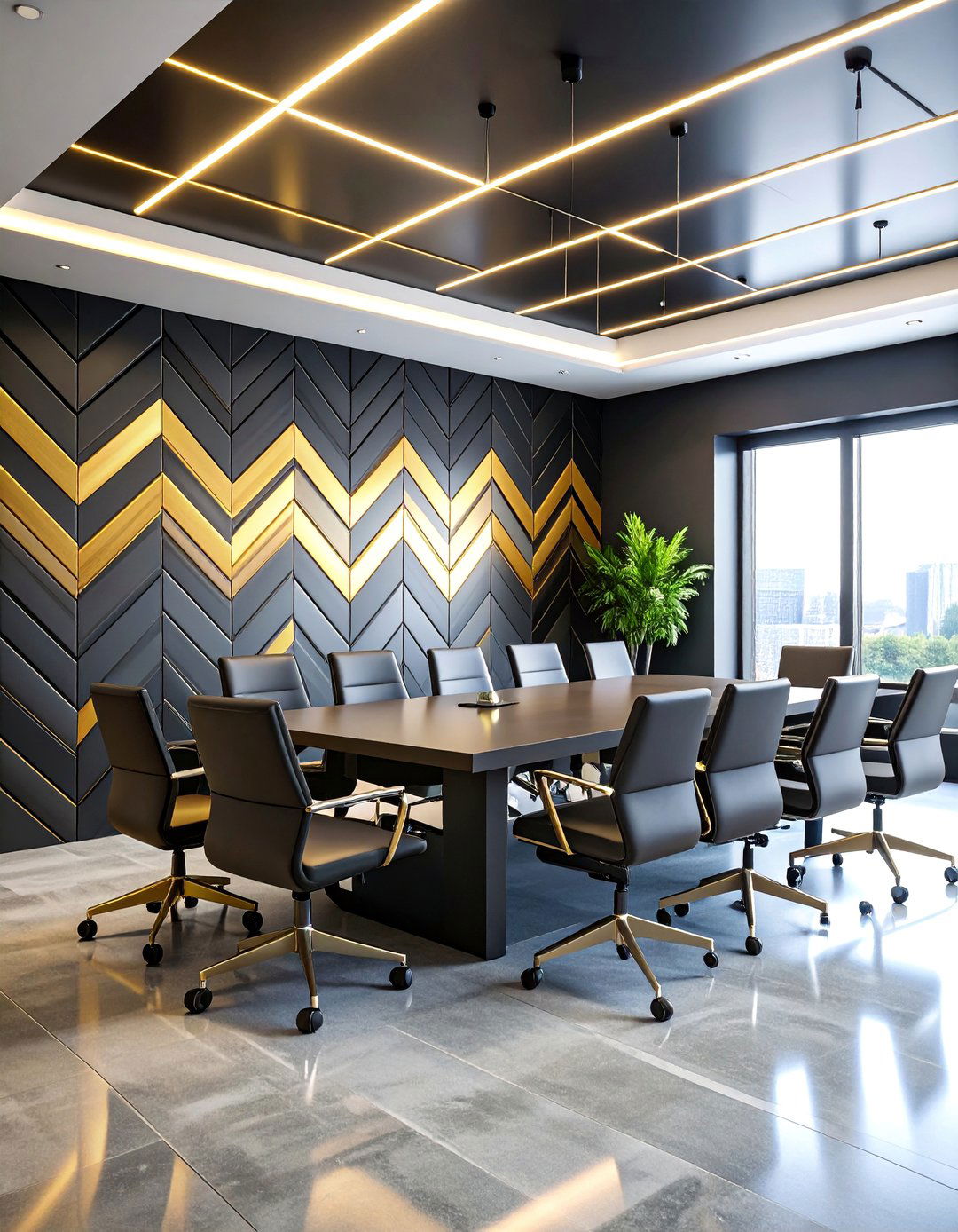 Chevron Pattern Dynamic Energy - 25 Office Wallpaper Ideas