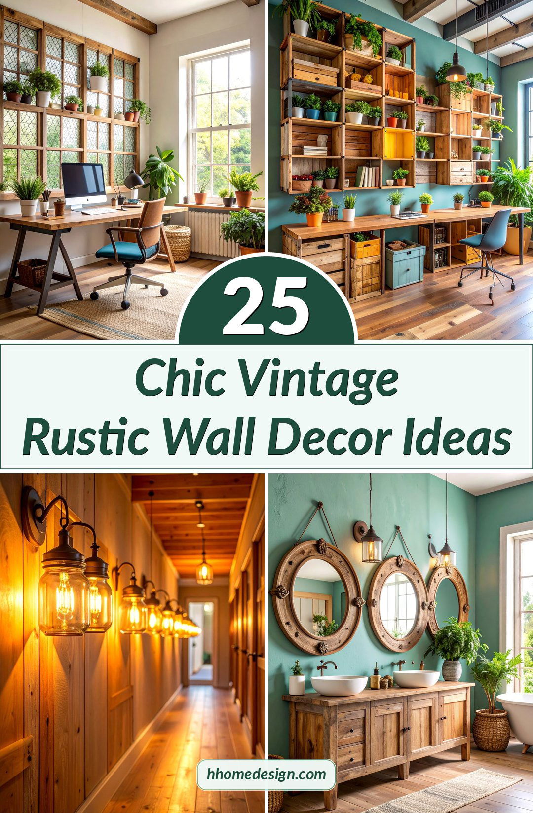 25 Chic Vintage Rustic Wall Decor Ideas