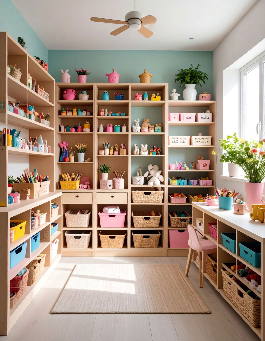 Child Safe Craft Organization With Accessibility Features - 25 Craft Room Organization Ideas