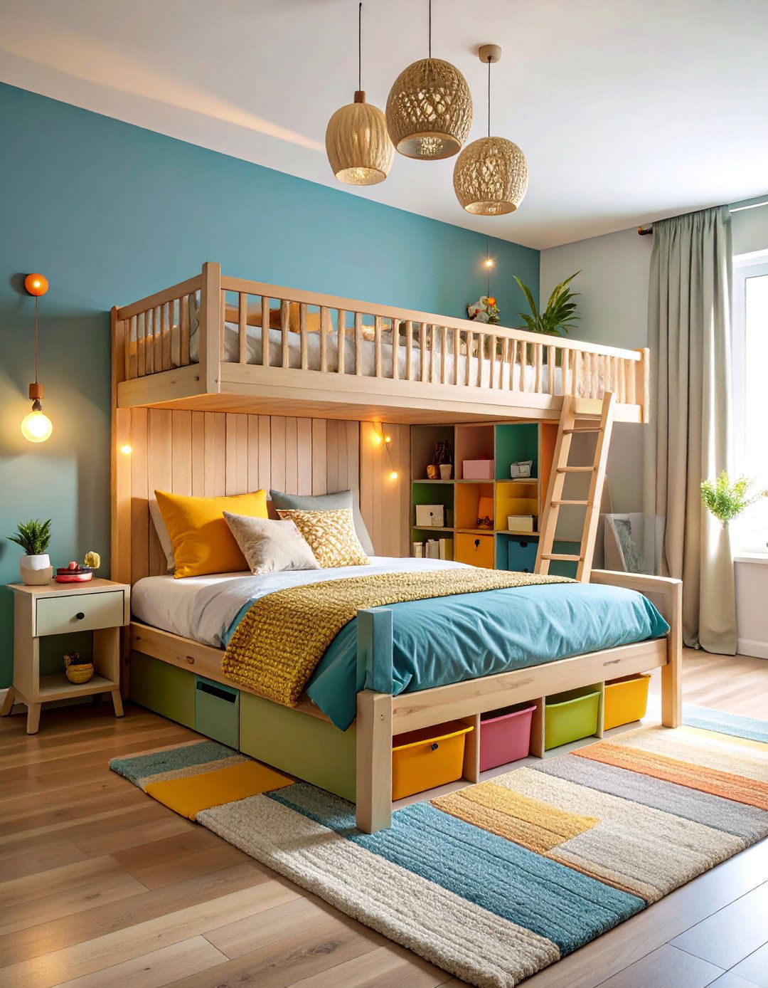 Childrens Cabin Bed Box Room with Adventure Play Area - 25 Box Room Ideas
