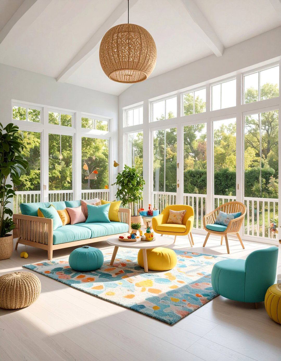 Childrens Playroom Sunroom Space - 25 Sunroom Ideas