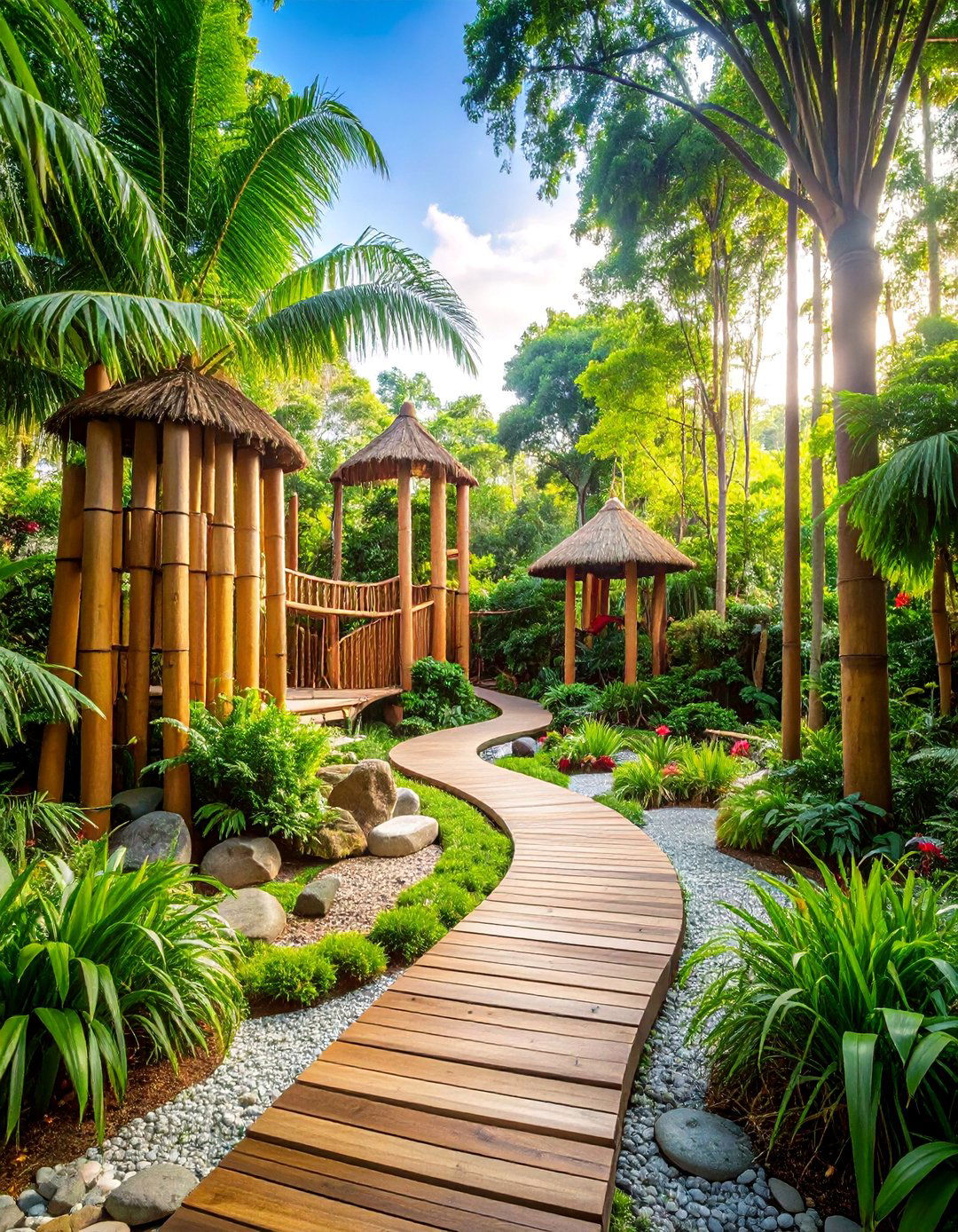 Childrens Tropical Adventure Garden - 25 Tropical Garden Ideas