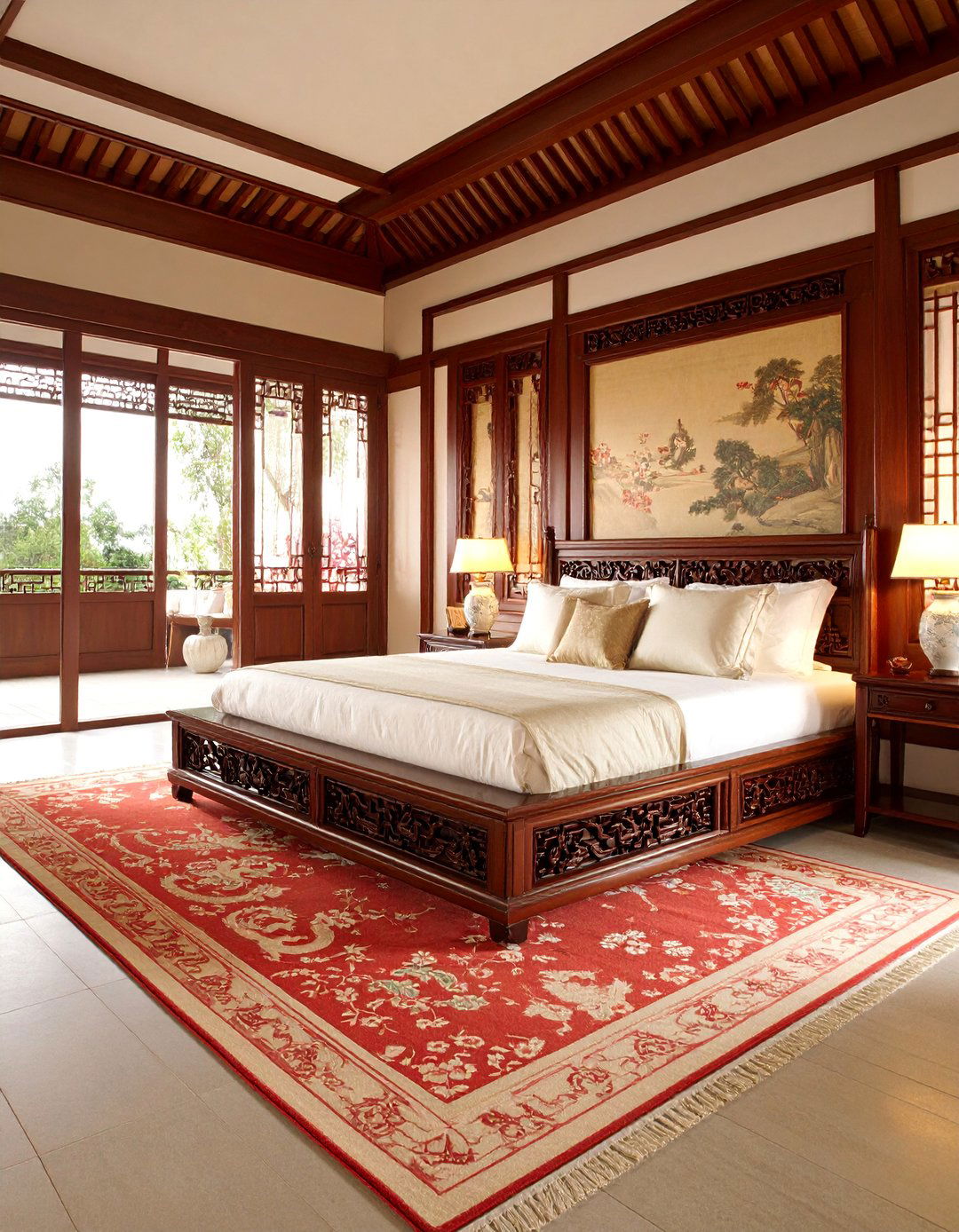Chinese Ming Dynasty Bedroom with Antique Furniture - 25 Asian Bedroom Ideas