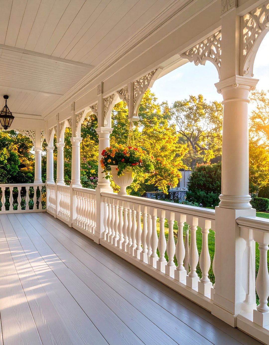 Chippendale Style Geometric Porch Railing - 25 Porch Railing Ideas