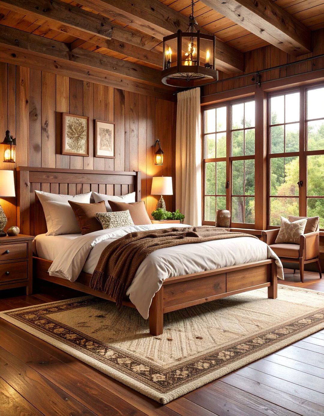 Chocolate Brown Rustic Escape - 25 Dark Boho Bedroom Ideas