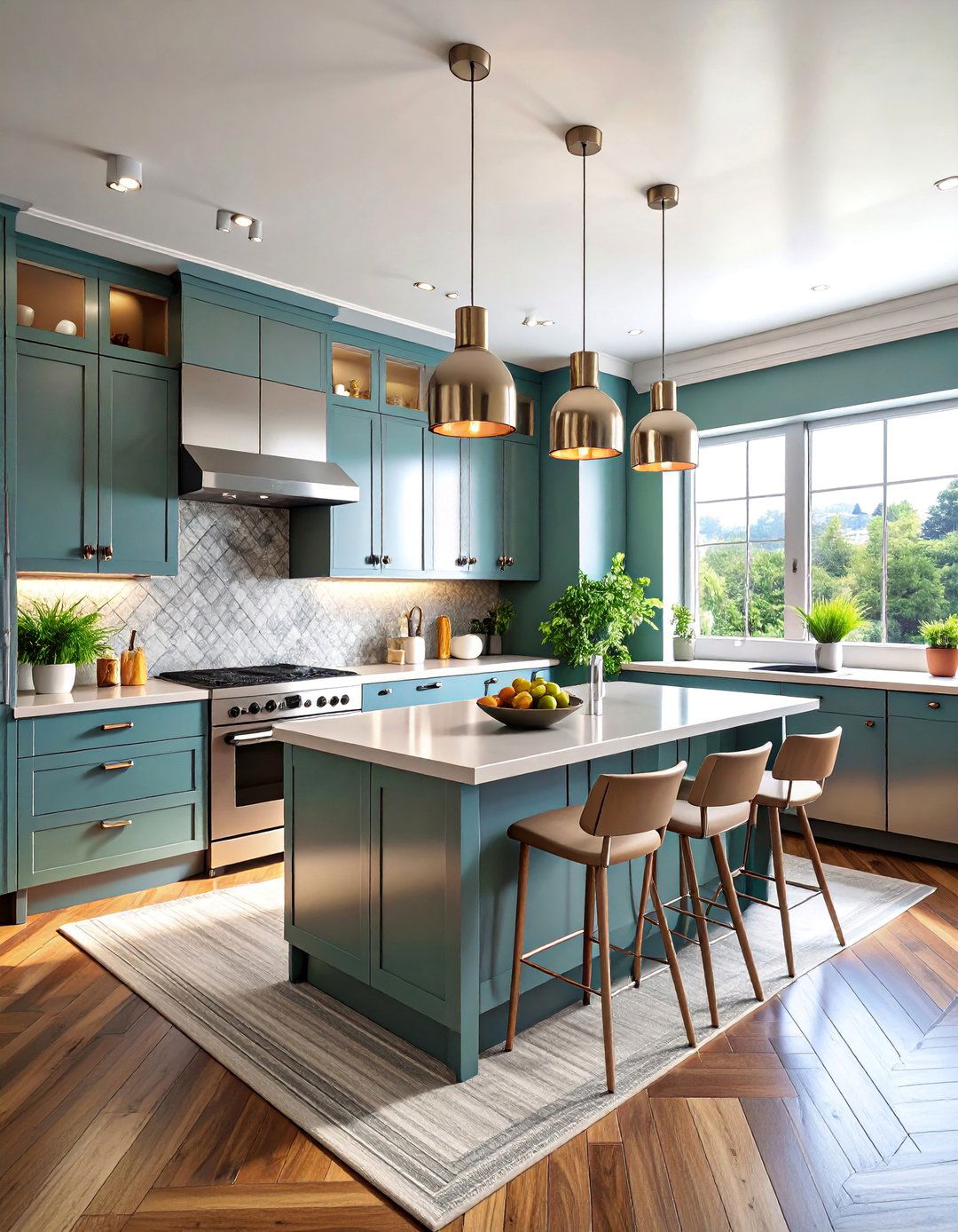 Chrome and Steel Modern Retro Kitchen - 25 Retro Kitchen Ideas