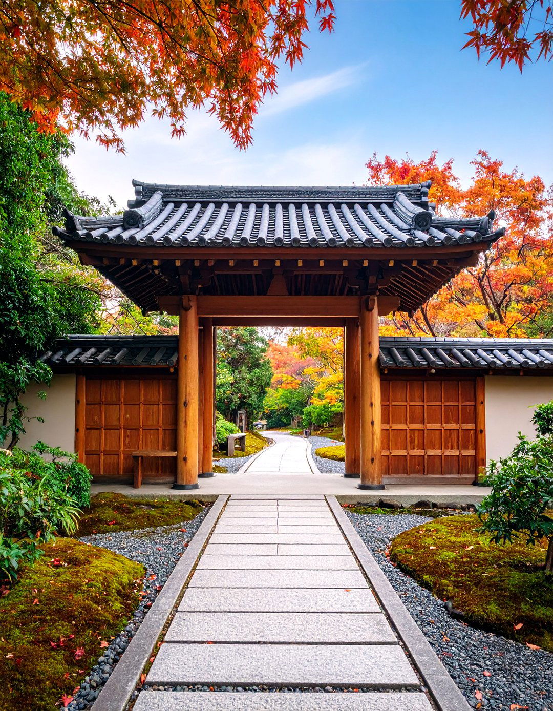 Chumon Tea Garden Gate - 25 Japanese Garden Gate Design Ideas