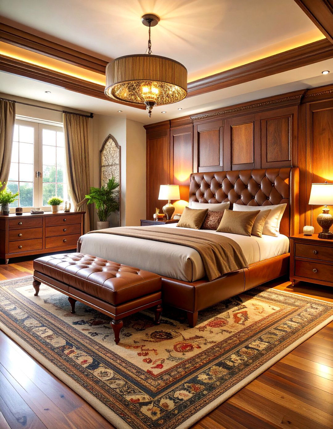 Cigar Lounge Bedroom with Refined Luxury - 25 Man Cave Bedroom Ideas