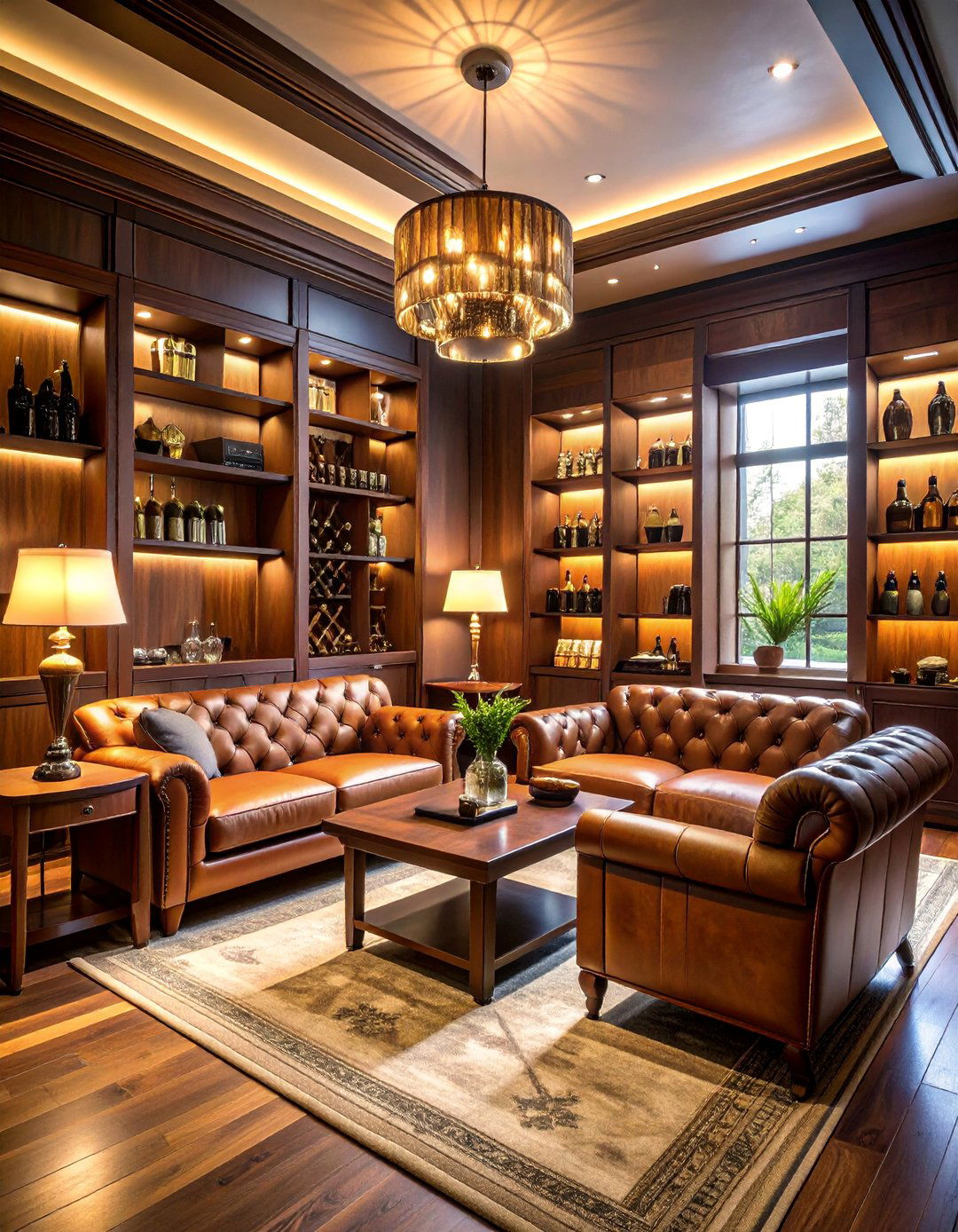 Cigar Lounge Man Cave with Proper Ventilation - 25 Man Cave Design Ideas