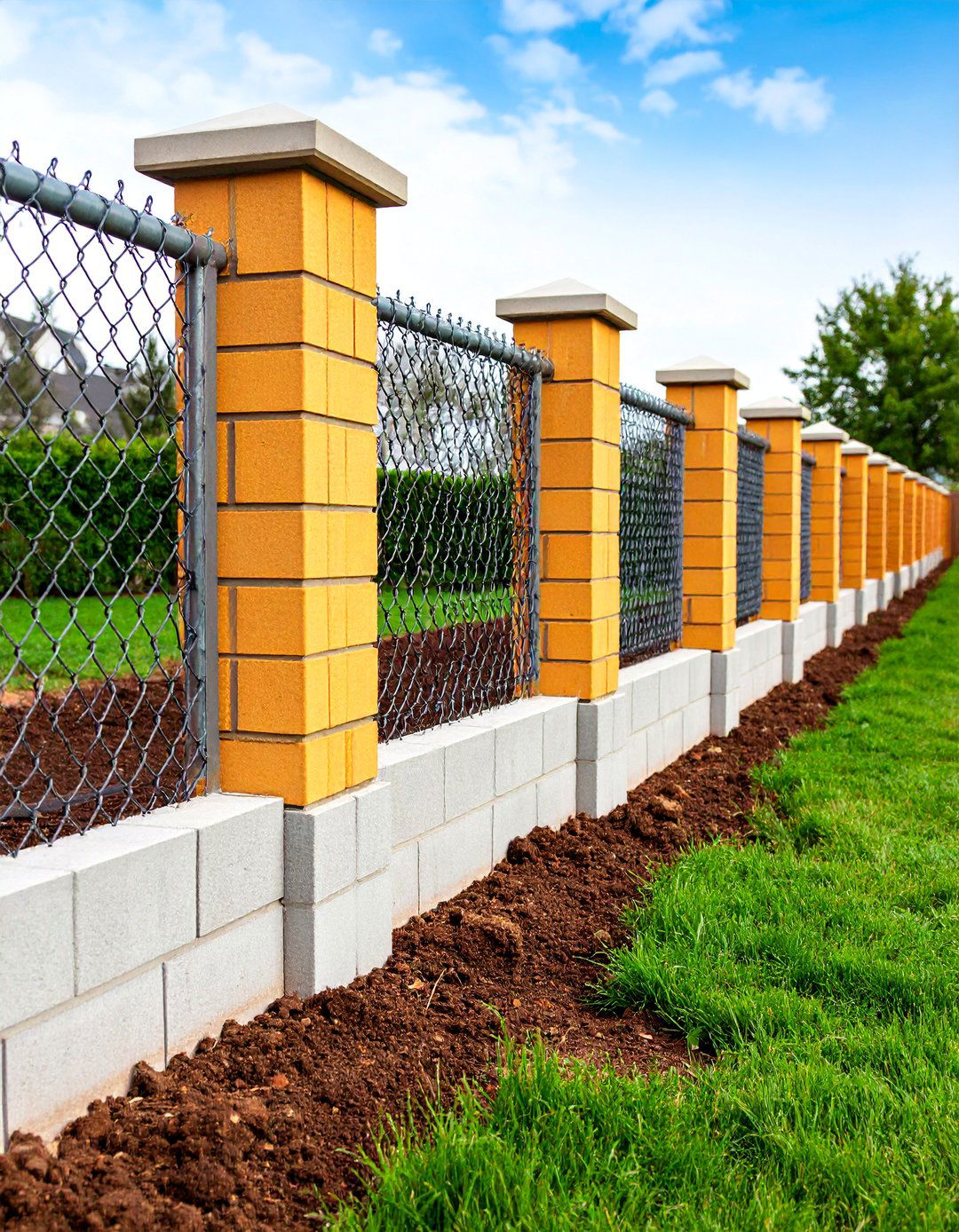 Cinder Block Foundation Dog Fence - 25 Dog Fence Ideas