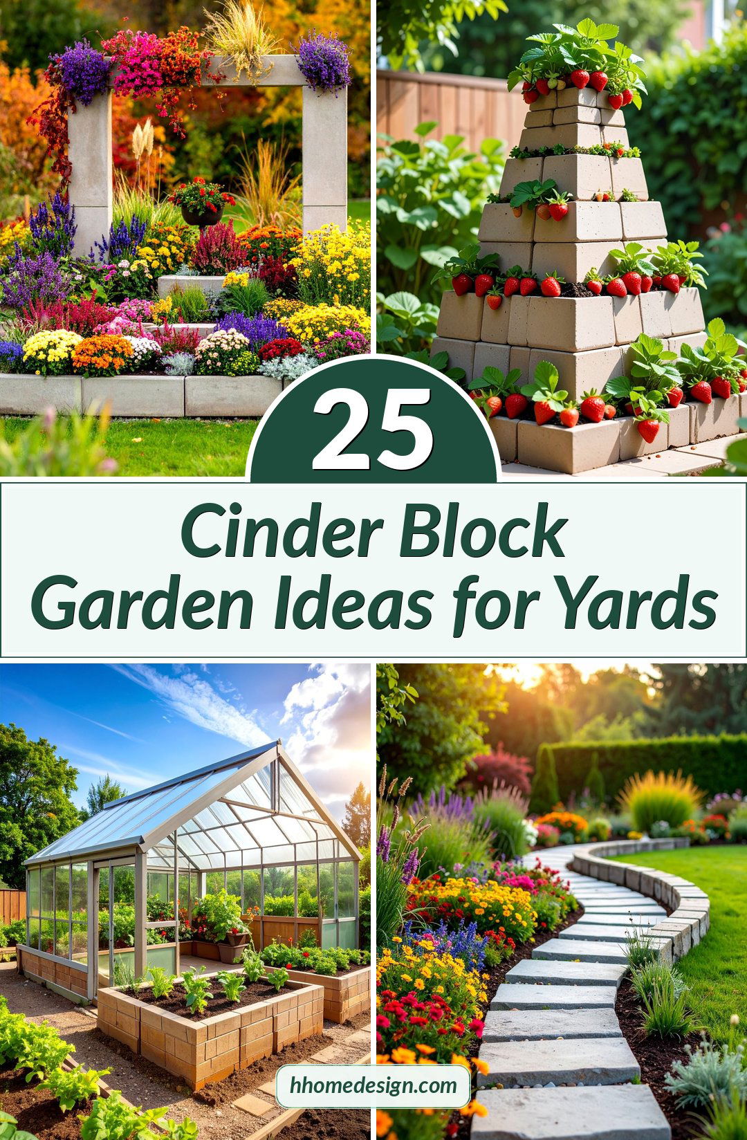 25 Cinder Block Garden Ideas for Yards