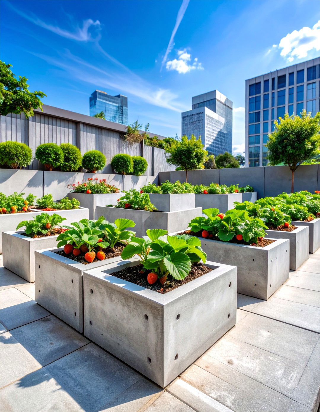 Cinder Block Strawberry Garden - 25 Strawberry Planter Ideas