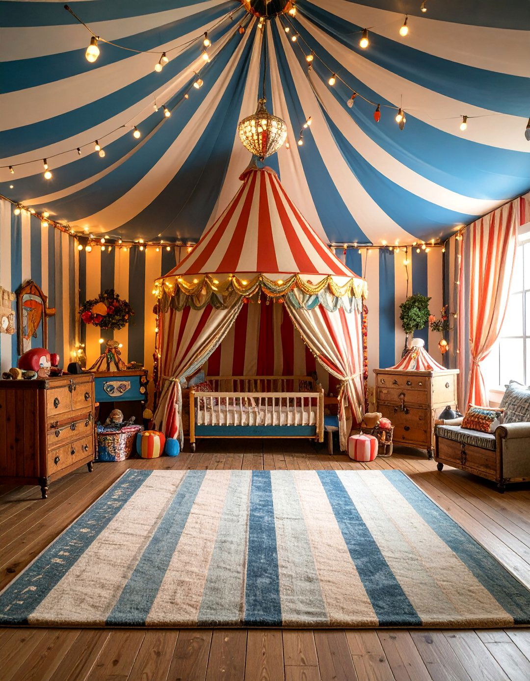 Circus Carnival Big Top Nursery - 25 Baby Boy Nursery Ideas