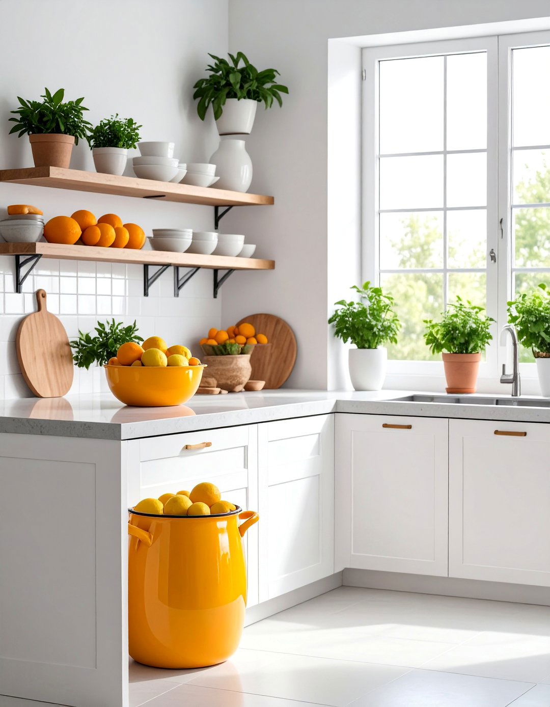 Citrus Fruit Painted Pot - 25 Painted Pot Ideas