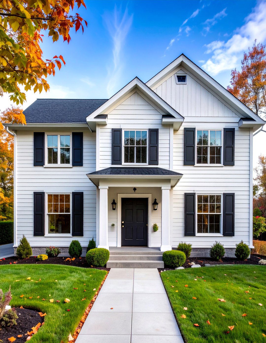 Classic Arctic White with Modern Accents - 25 House Siding Colors