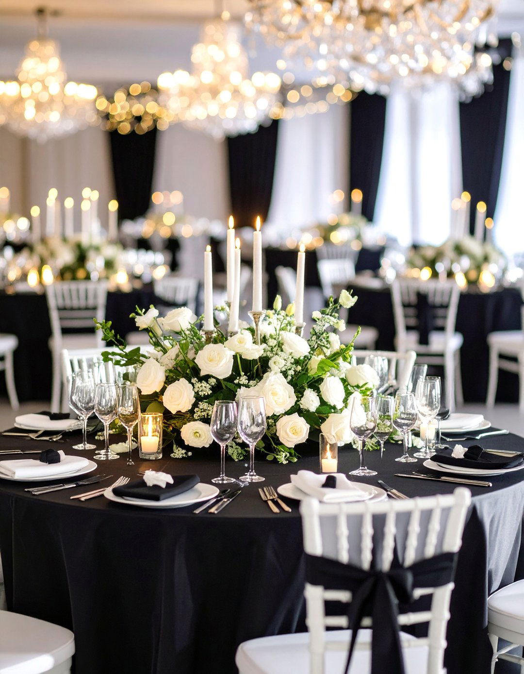 Classic Black and White Wedding - 25 Black-Themed Wedding Ideas