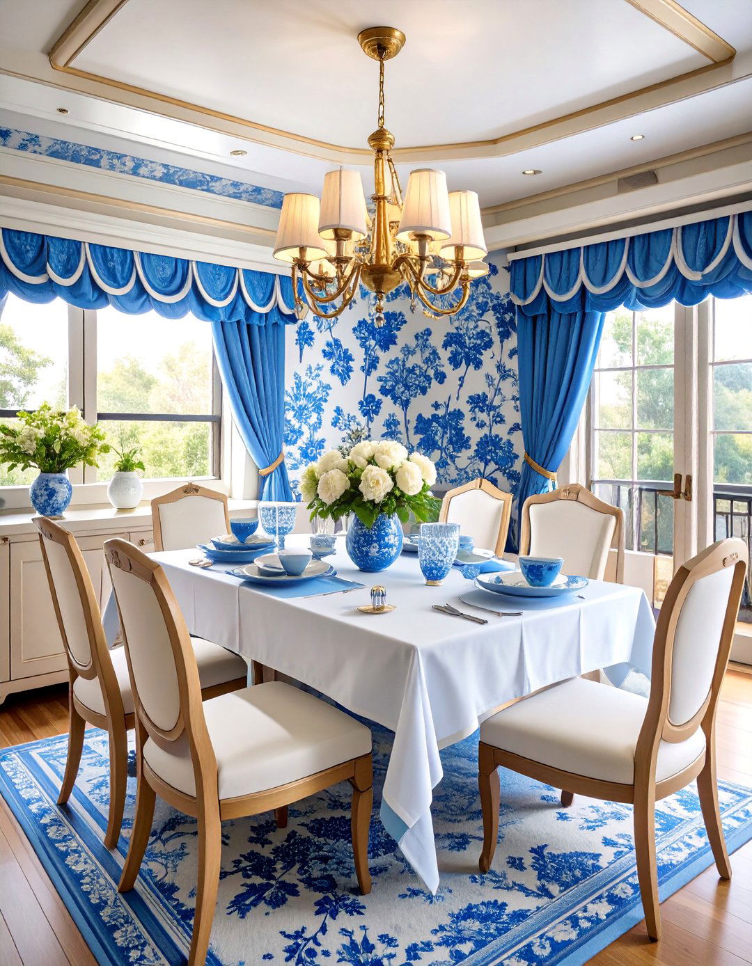 Classic Chinoiserie Blue and White - 25 Rv Wallpaper Ideas