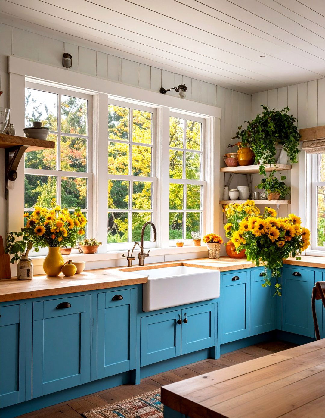 Classic Farmhouse Window Trim with Thick Boards - 25 Window Trim Ideas