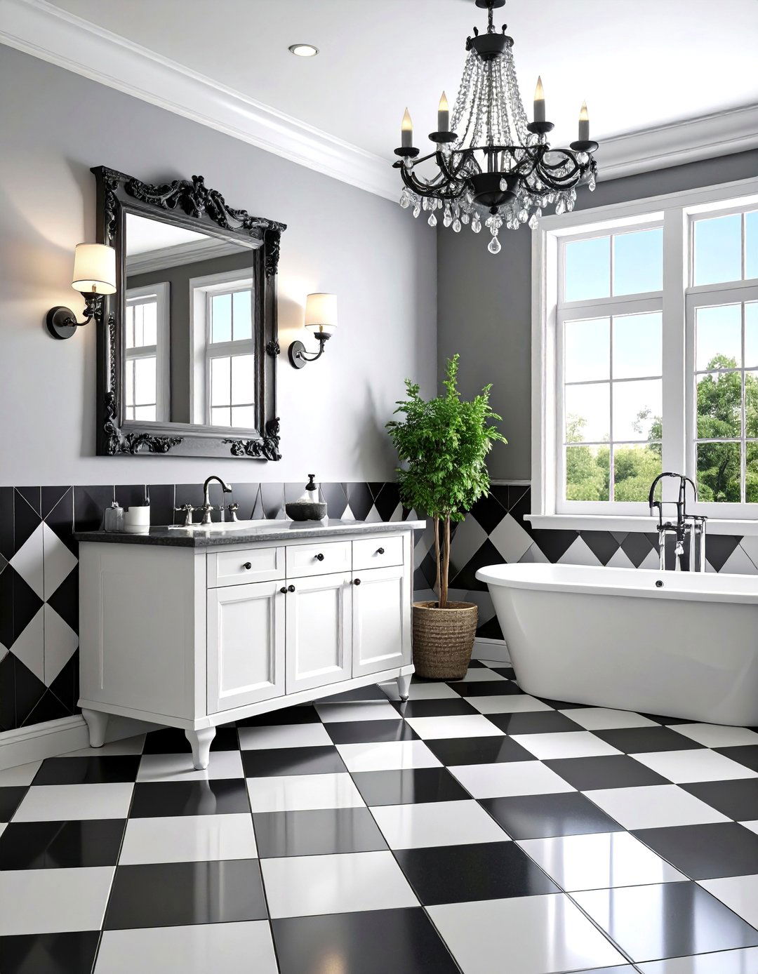 Classic Monochrome with Timeless Appeal - 25 Bathroom Staging Ideas