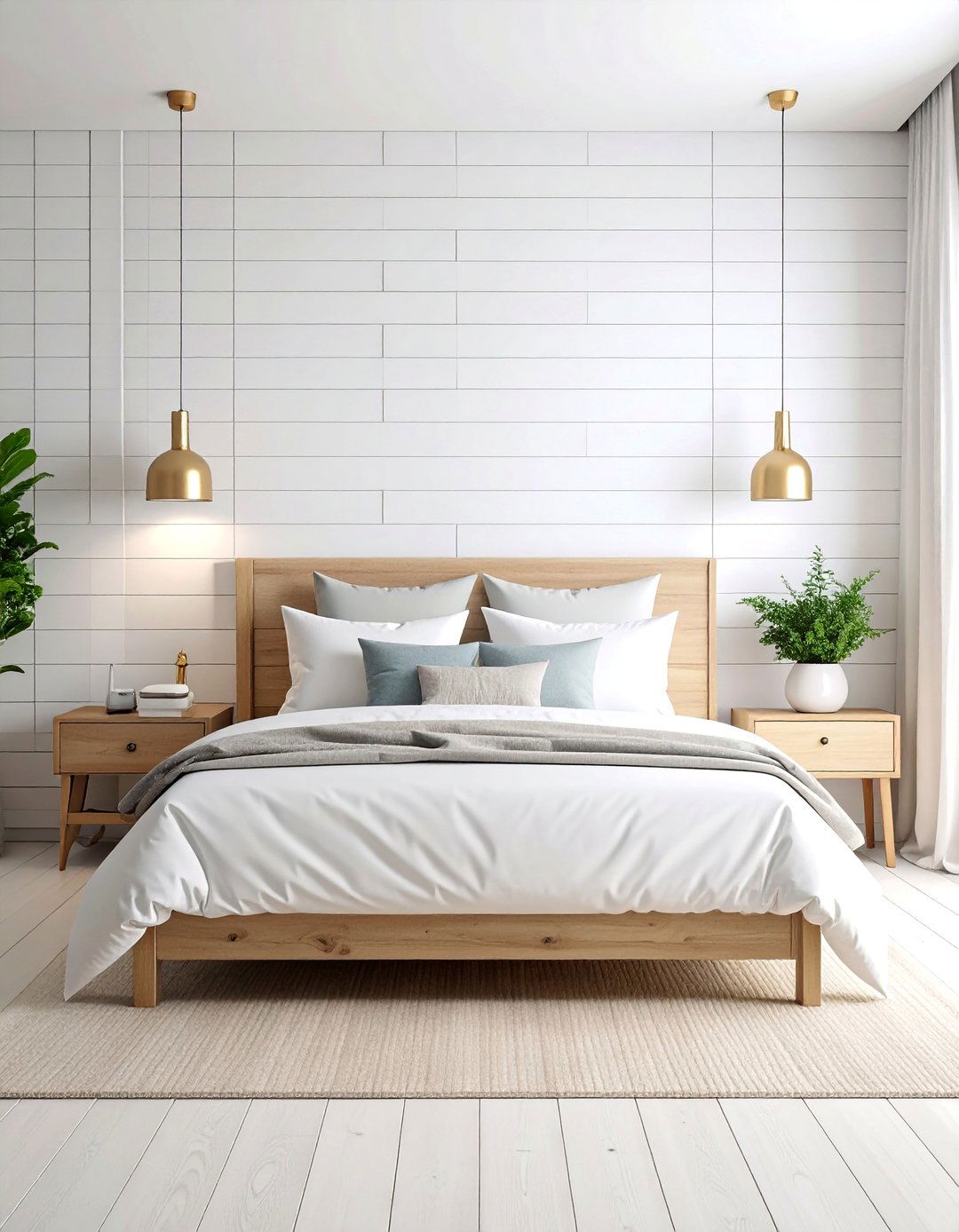 Classic White Bedroom Shiplap Wall - 25 shiplap accent wall ideas