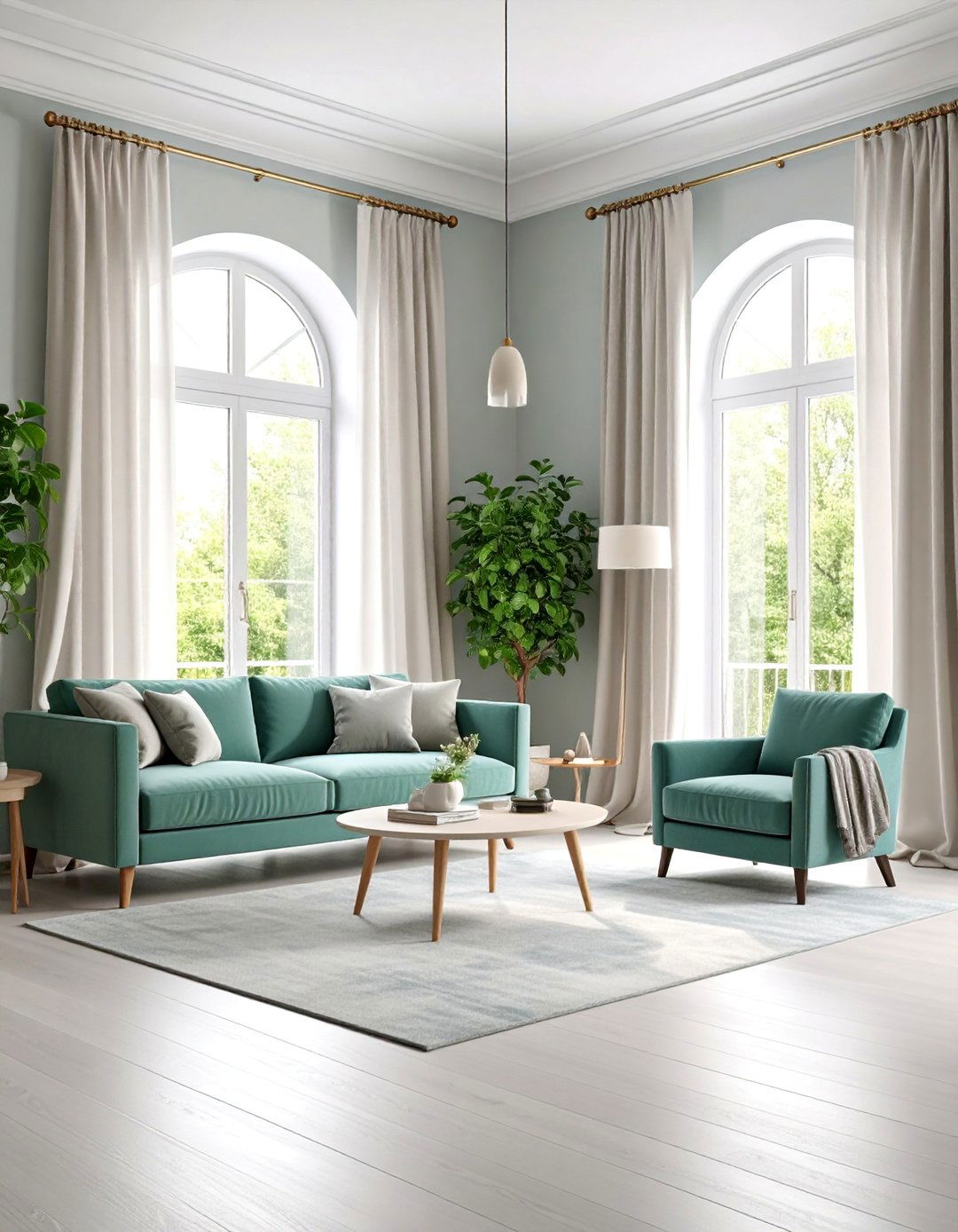 Classic White Curtains with Gray Walls - 25 What Color Curtains Go With Gray Walls