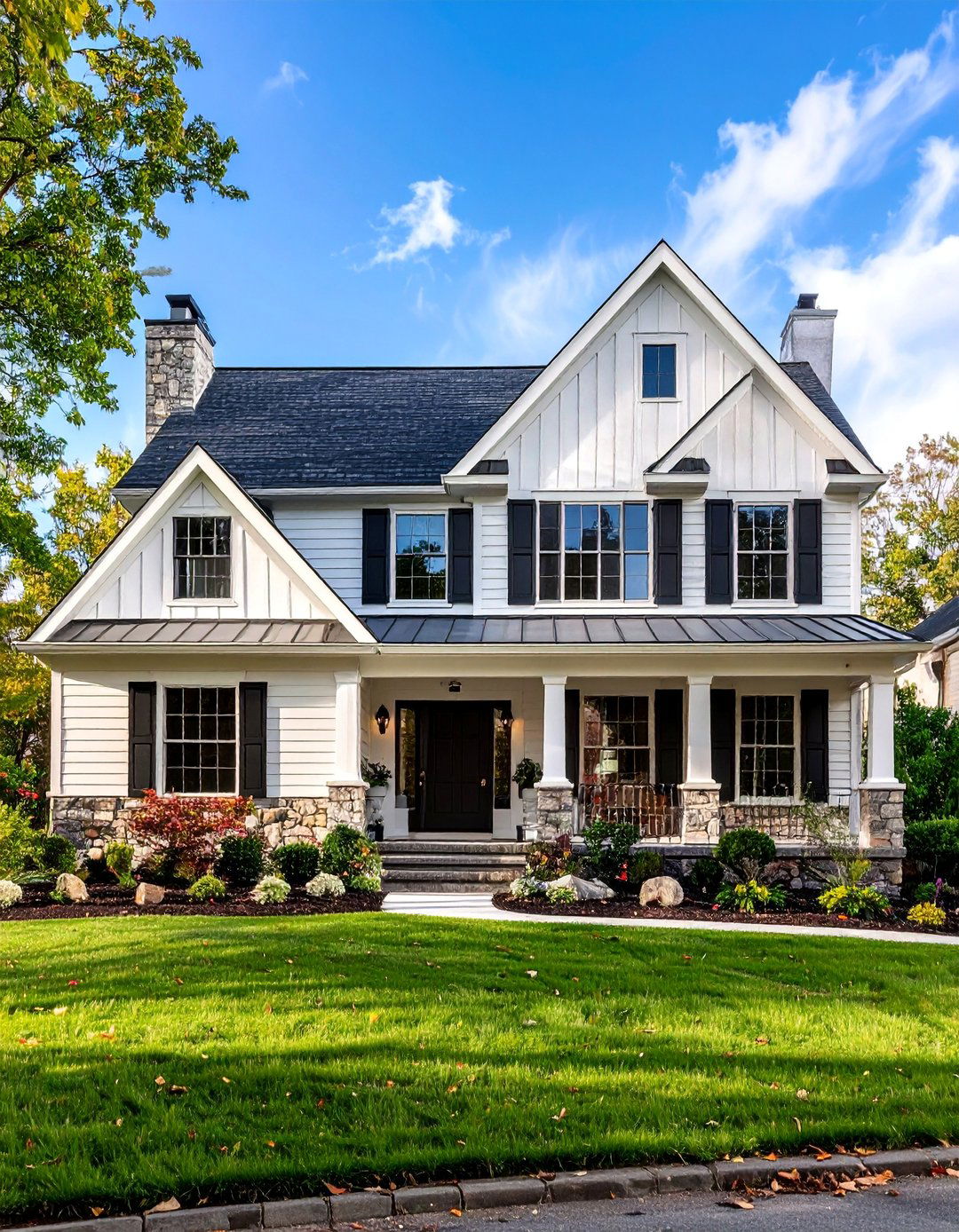 Classic White Dove Elegance - 25 Exterior House Colors & Inspiration
