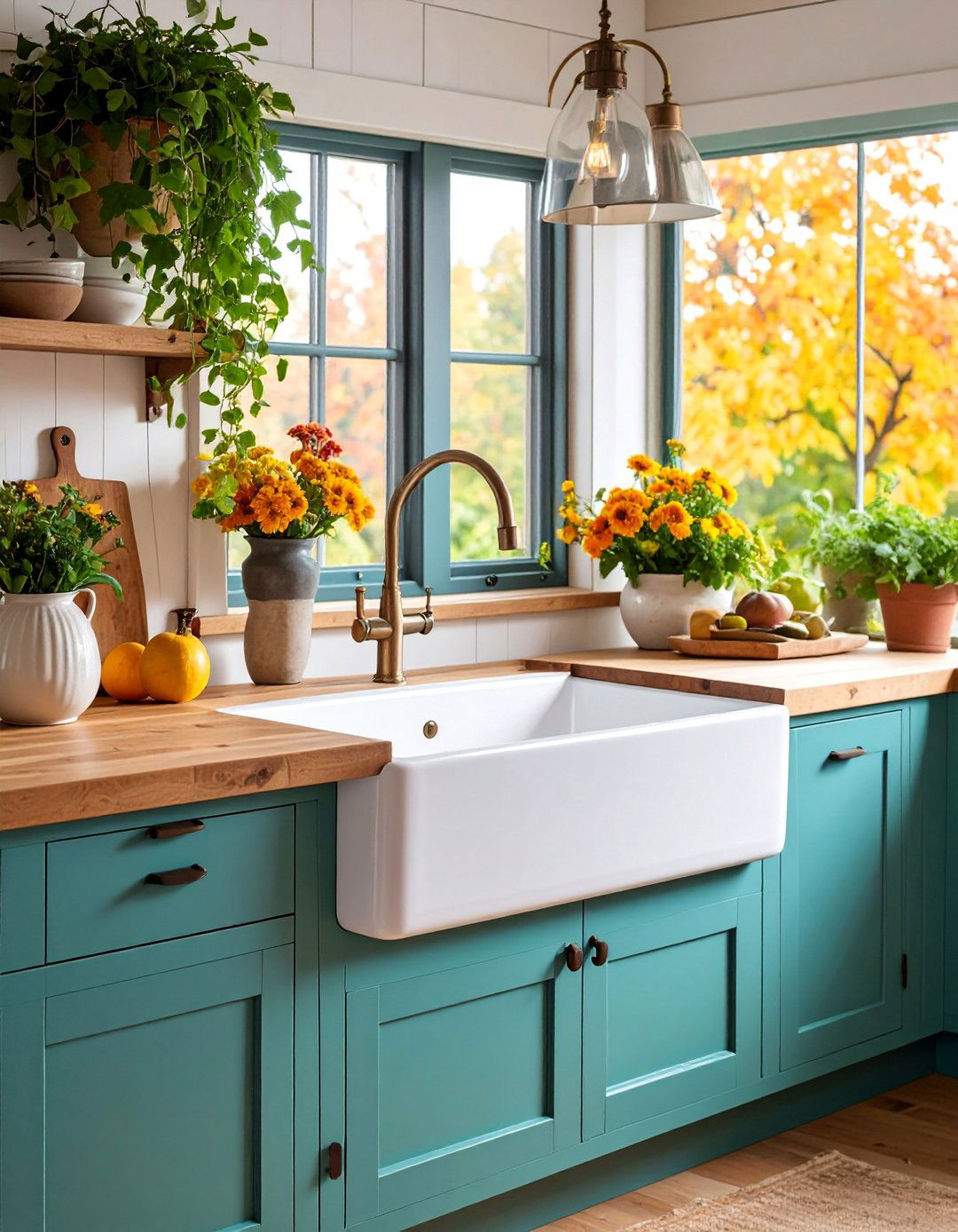 Classic White Fireclay Farmhouse Sink - 25 Kitchen Sink Ideas