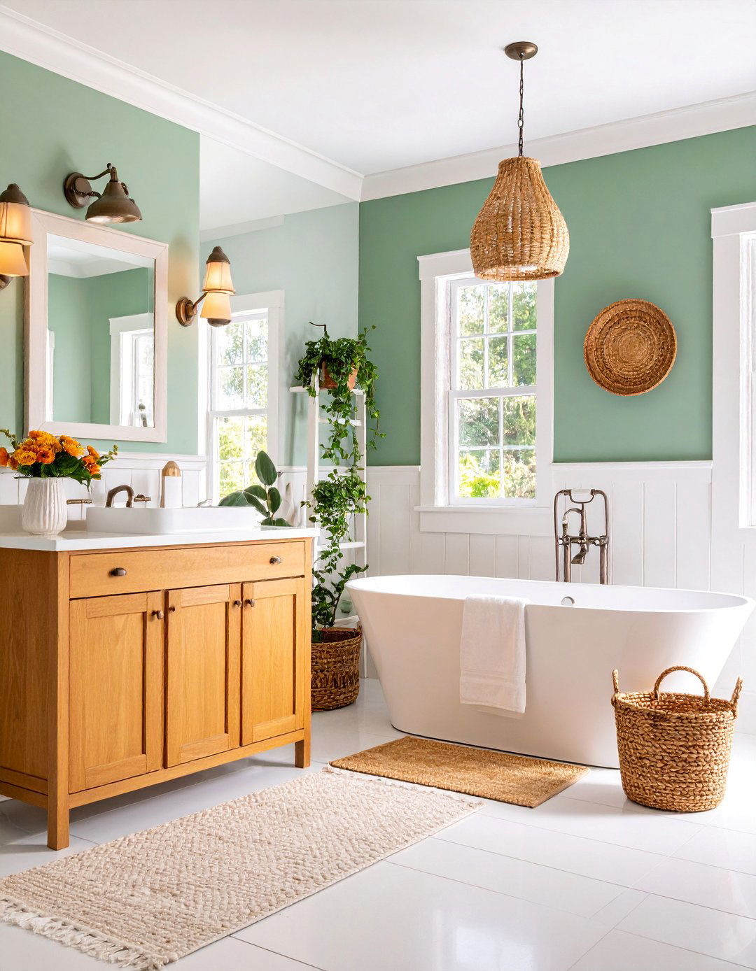 Classic White Horizontal Shiplap with Farmhouse Charm - 25 shiplap bathroom ideas