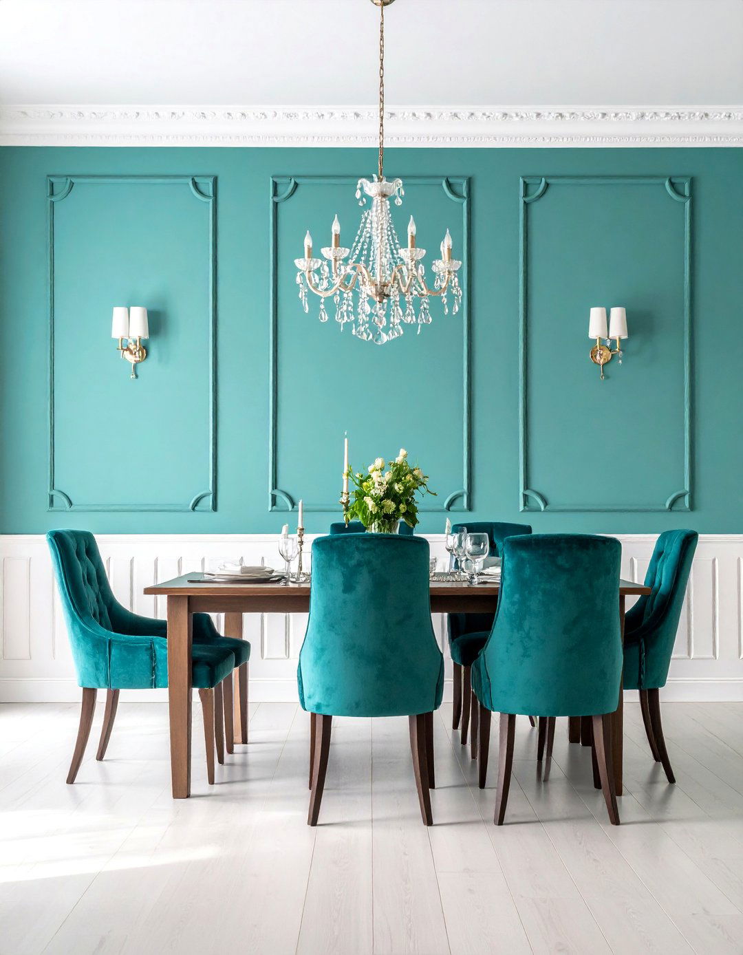 Classic White Wainscoting Half Wall - 25 Half Wall Ideas
